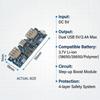 Multi-Device Compatible 18650 Boost Charger Board 2.4A Dual USB Micro Type-C for DIY Power Bank Production