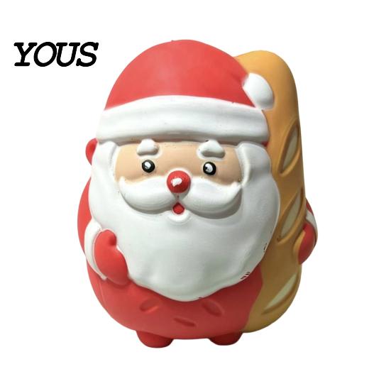 Stress Relief Sensory Toy Creative Baguette Santa Claus Squeeze Toy, Soft PU Foam Toys, Decompression Balls for Adults Christmas Festive Decoration