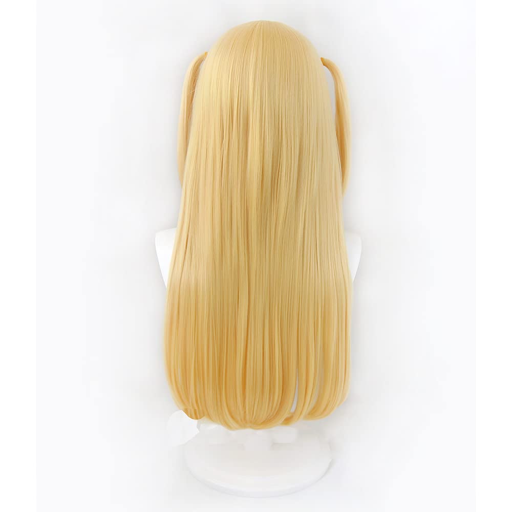 Cosplay Wig Misa Amane Gold Full Wig with Net Heat Resistant Wig