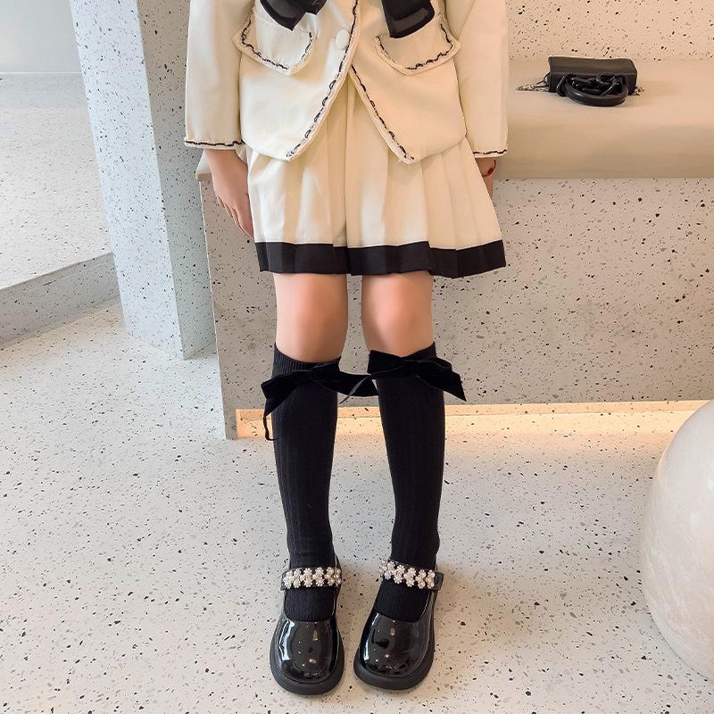 Children Flocking Hair Hair Christmas Cute Girl Hollow Out Tube Fishnet Stockings Sweet Girl Stockings