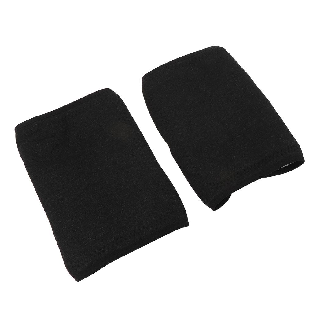 1 par de calentadores térmicos de rodilla de invierno con velcro grueso para hombres y mujeres, talla F