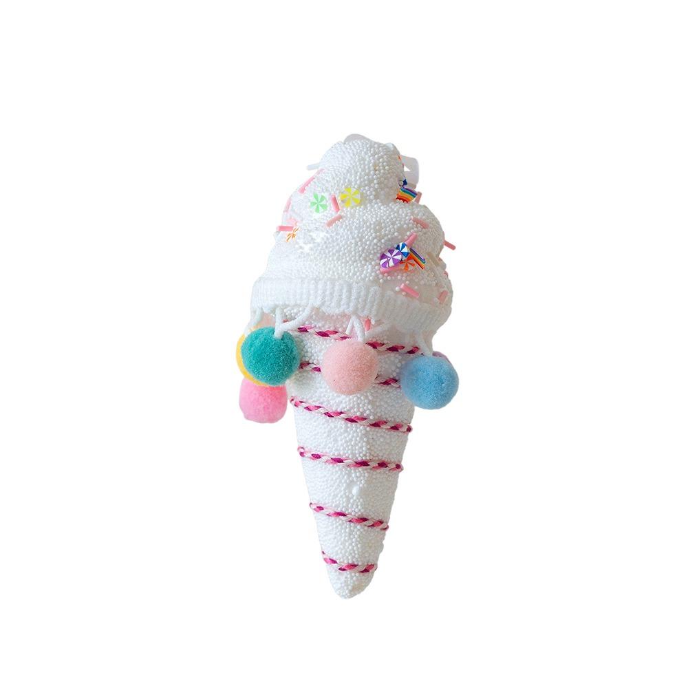 Multicolor Christmas Lollipop Decorations Pink Candy Cane Ice Cream Doughnut Christmas Tree Embellishment Foam Scene Making