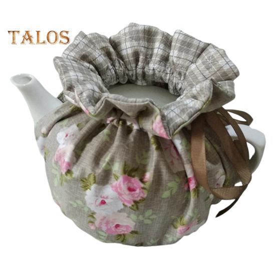 

Чайник Чайник Уютный Шнурок Пылезащитный Чехол Колибри Цветы Узор Теплоизоляция Чайник Теплее для Женщин Украшение Дома Кухня Подарок C