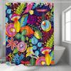 Red Roses Washable Dirt-Resistant Shower Curtain Shower Head Waterproof Polyester Bath Curtain For Home Decor Accessories