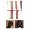 24Pcs Retro Style Women Lady Chinese Wooden Hair Pin Chopsticks Stick Clip Accessories