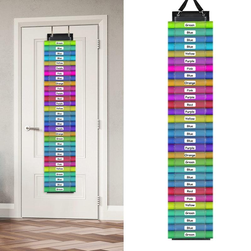 Vinyl Storage Organizer with 2 Hooks 60 Compartments Vinyl Roll Storage Rack Wall Mount Over The Door Vinyl Storage