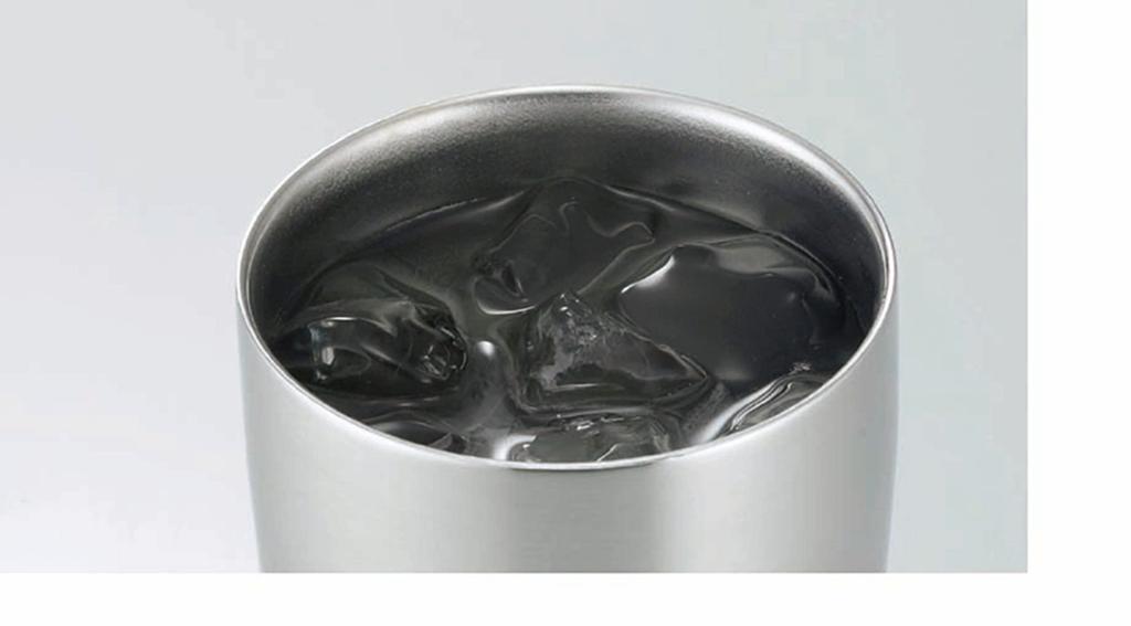 Kakusei Tasty Mirror Double-walled Vacuum Tumbler, Silver, 330ml, TM-01