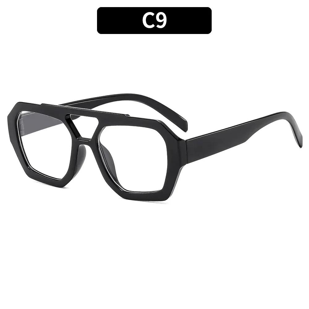 Retro Double Bridges Solbriller for kvinner Stor innfatning Leopard Brun Gradient Eyewear Mote Luksus Designer Solbriller Herre Solbriller