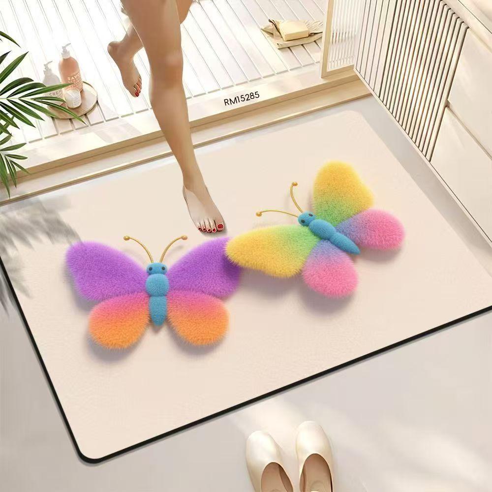 3D visual bathroom floor mat household diatom mud floor mat water-absorbing quick-drying non-slip mat Tianjin carpet