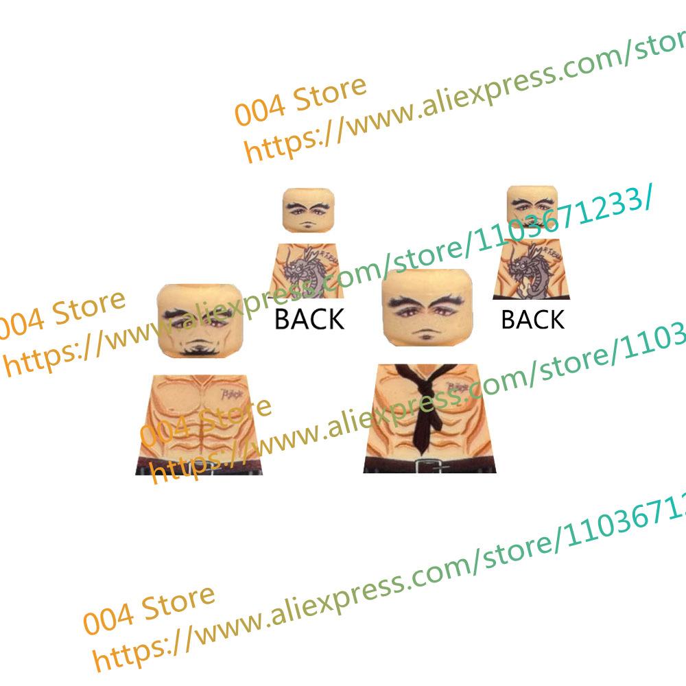 18+ Adult Building Block MOC Anime Action Figure Sexy Model Date Cartoon Swimwear Girl Hair Kit Ornament Toy Gift Collection F31