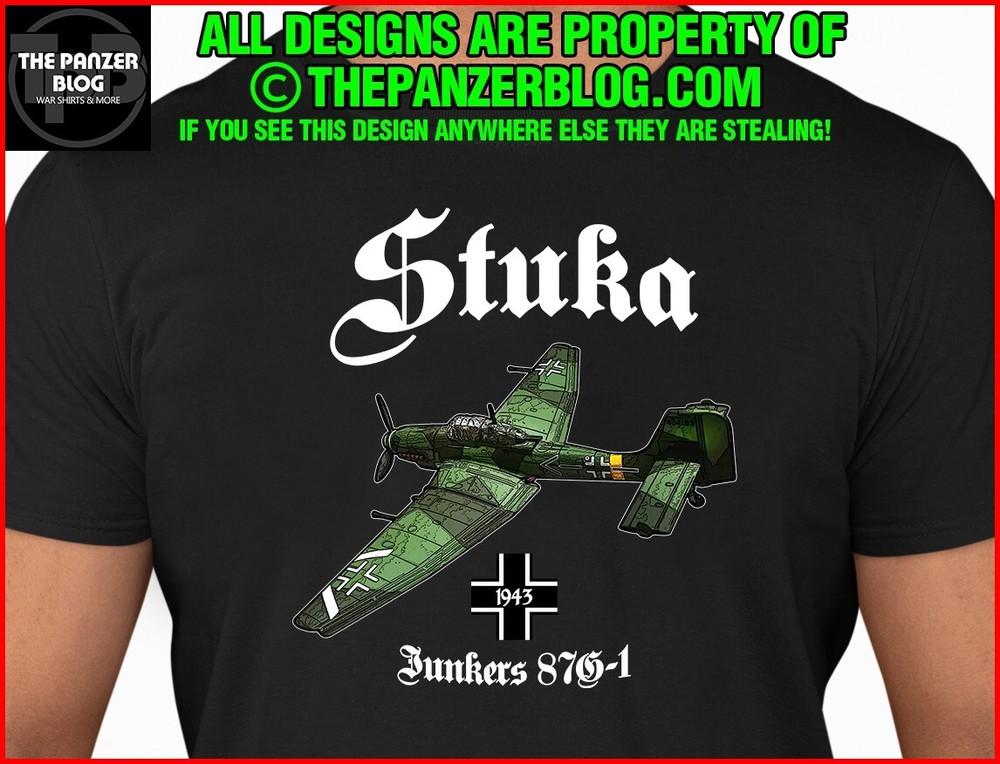 Футболка Stuka Ju 87G-1 Вторая мировая война Немецкий самолет Версия 1 Унисекс Футболка XXXXL