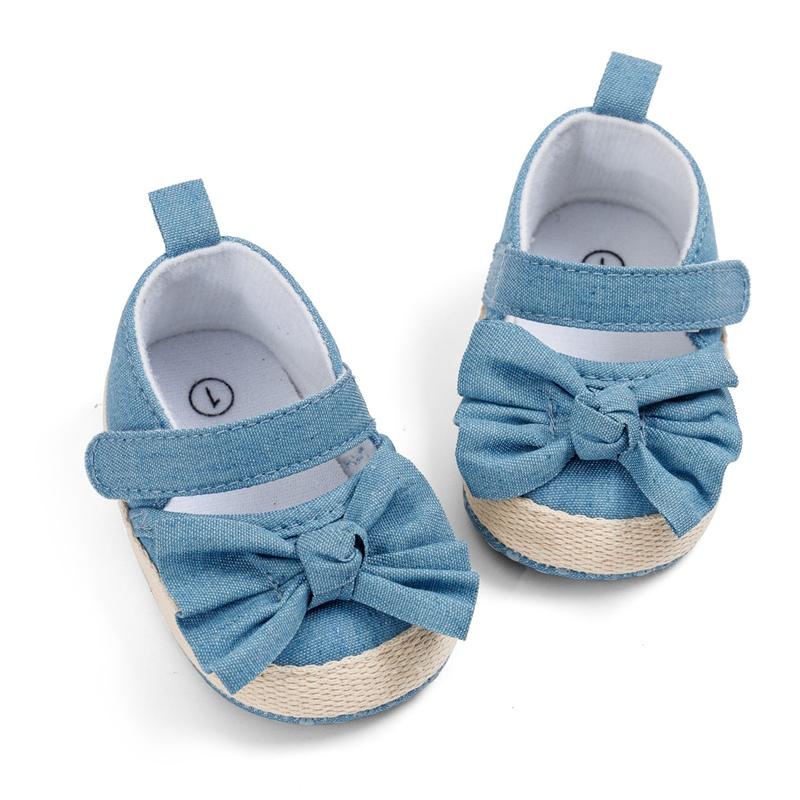 Baby Girl Shoes Flowers Bow 0-1Years Infant Girls Cotton Shoes Soft Soled Non-slip Footwear Crib Shoes