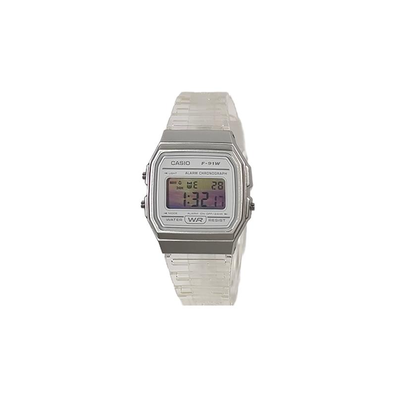 CASIO Customized watch modified series life waterproof F-91WS-7 modified-glazed dream Quartz resin strap men and women same s F-91WS-7