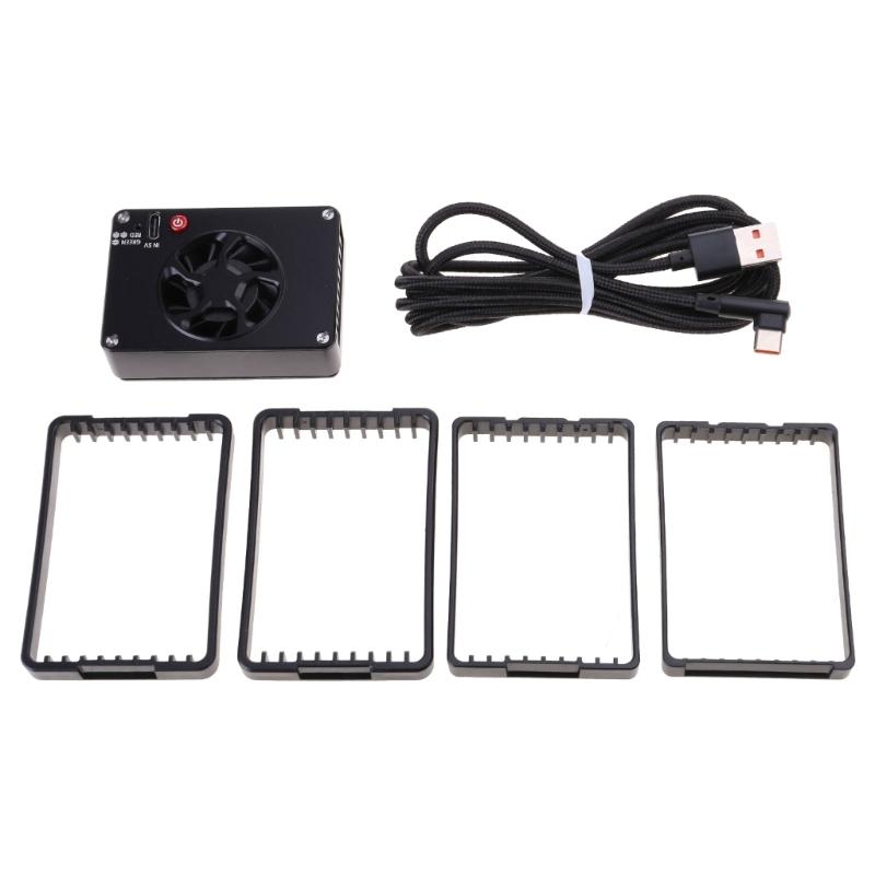 

Efficient Camera Cooling Fan Semiconductor Coolers 2-Gear Adjustable for ZVE1/A6700 for R7R8 for XS10 XT4 XH2S Replace 1