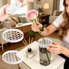 4Pcs Non-Slip Silicone Vase Grid Insert DIY Flower Arrangement Organizer for Home Office Wedding Decor Gift