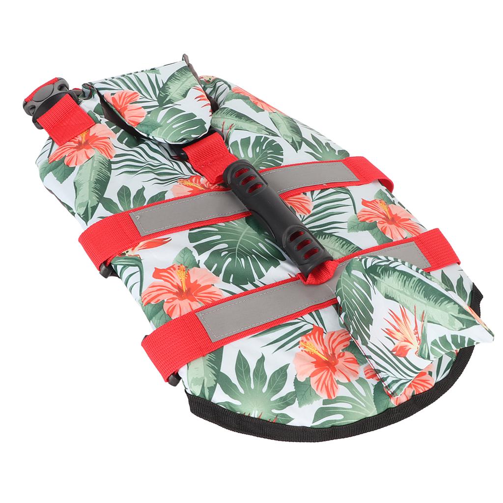 Hunde-redningsvest Hawaiisk stil Refleksstripe Borrelåsdesign Overlegen oppdrift Kjæledyrsliv
