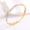 Starry Sky Silver Titanium Steel Bracelet for Women - High-End, Versatile, Full Diamond, Non-Fading Fashion Accessory