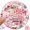 10/30/50pcs Kawaii Cartoon Valentines Day Bookish Stickers Decals DIY Notebook Laptop Phone Case Diary Bike Decoration Sticker