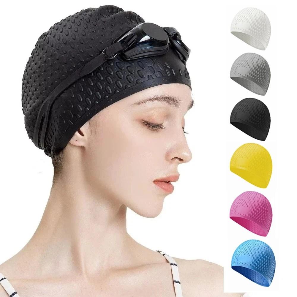 Soft Diving Hat High Elasticity Pool Headgear Durable Silicone Swimming Cap Pool