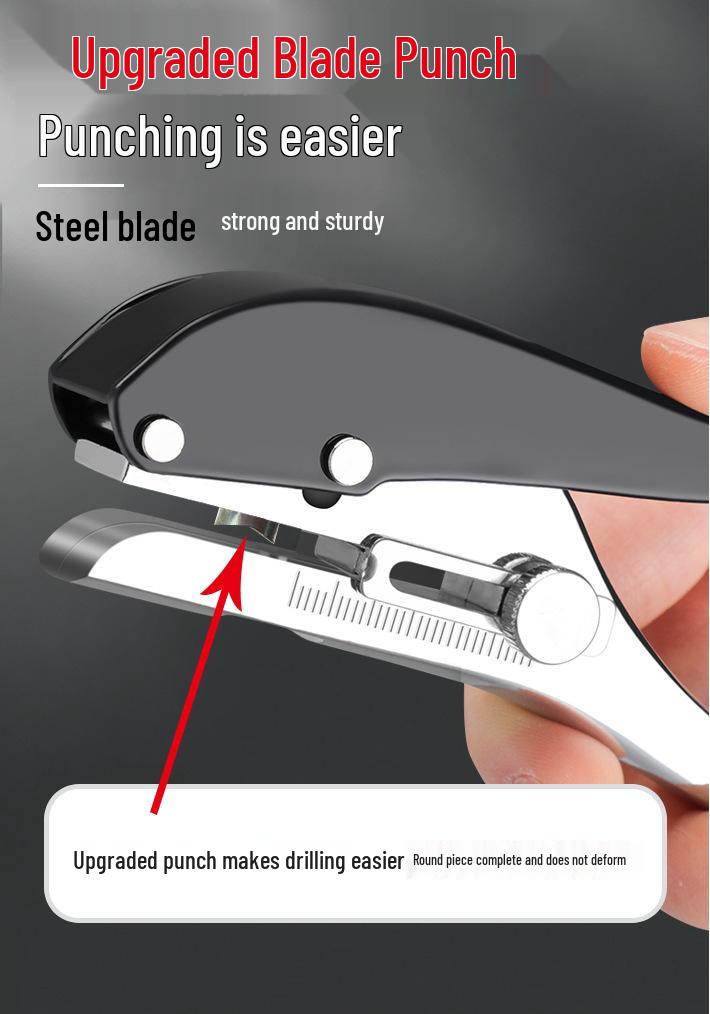 Handheld 5mm Hole Punch Pliers for Paper and PVC Cards
