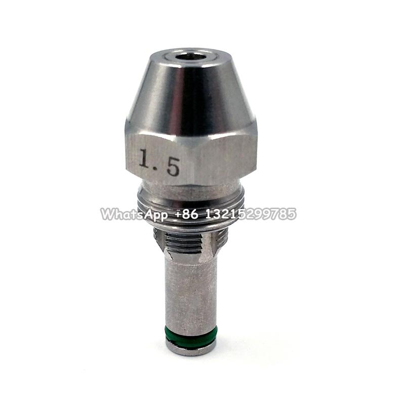 Waste Oil Burner Nozzle Steel Siphon Cone Spray Jet Diesel Heavy Oil Injection Air Atomizing Nozzle Boiler Combustion Nozzle