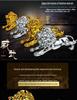 Golden Leopard Car Perfume Ornament: Creative Center Console Decoration for Men