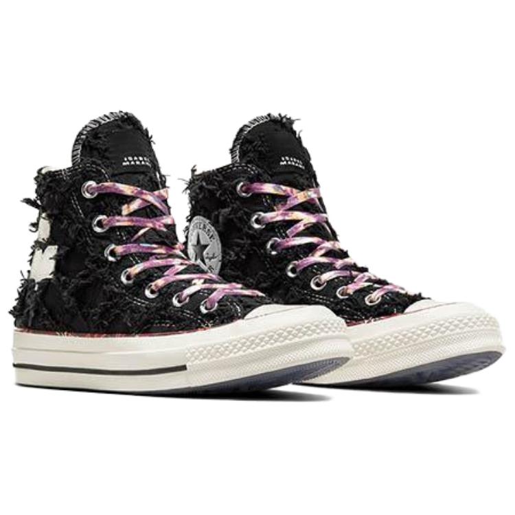ISABEL MARANT x Converse Chuck 70 bequem und vielseitig rutschfest und verschleißfest High-Top Skate-Schuhe Unisex Schwarz