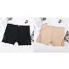 Sexy Lace Edge Ladies Ice Silk Solid Color Smooth Boxer Pants Seamless Elastic Large Size Women's Anti-skid Safety Pants