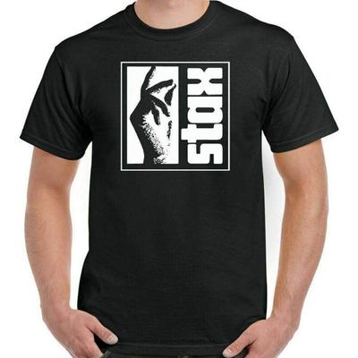 T-shirt Homme STAX Records Label Musical Top Northern Soul Isaac Hayes Otis Redding