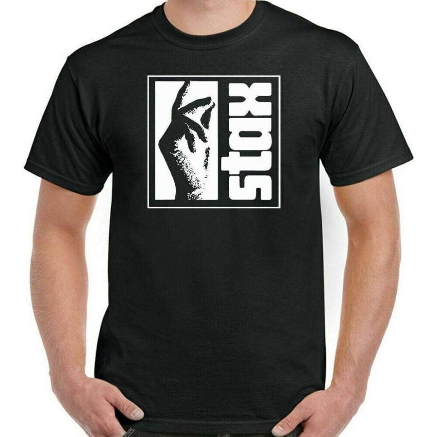 

STAX Records Mens Music Label T-Shirt Northern Soul Top Isaac Hayes Otis Reading XXXXXL чорний