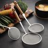 Oil Filter Spoon Stainless Steel Fast Filtering Moisture Removal Ergonomic Design with Hanging Hole Heat-resistant Drain Scoop