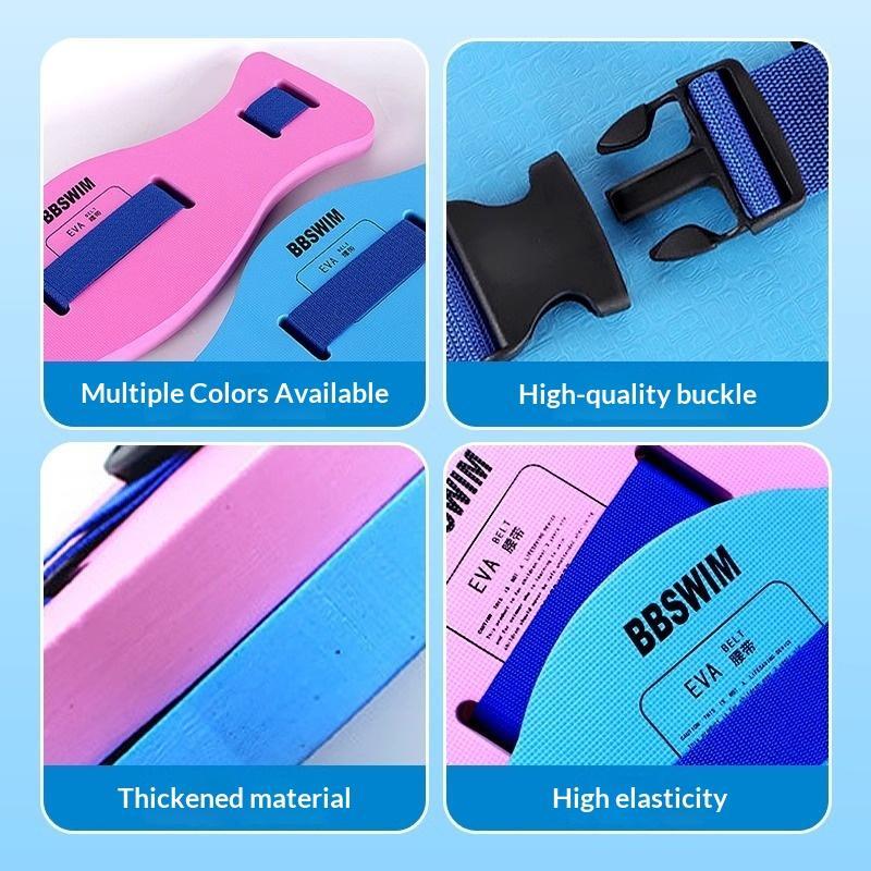 Adjustable EVA Swim Buoyancy Belt Back Float with Straps for Kids Adults Swimming Beginner Training Aid
