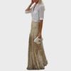 2025 Spring/Autumn Women's Long Sequin Midi Skirt - Europe & US Style