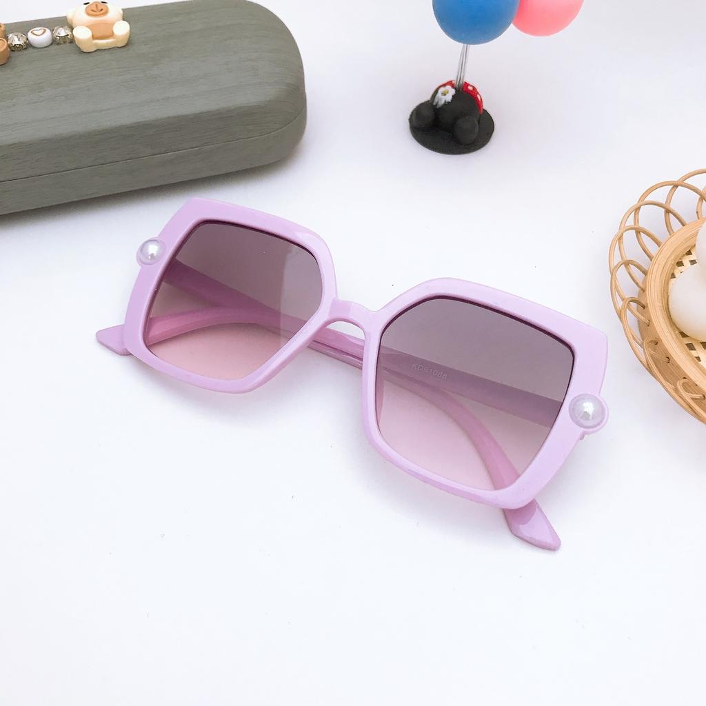 2025 New Square Frame Children's Glitter Cute Sun UV Protection Korean Style Baby Sunglasses Boys And Girls Glasses