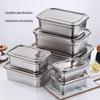 Commercial 304 Stainless Steel Food Storage Container with Lid