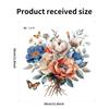 Fresh Style Floral & Butterfly Toilet Stickers, Waterproof Removable Self-Adhesive Bathroom Wall Decals