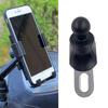 360 Rotating Motorcycle Phone Mount Bracket Stand 17mm Extended Design Anticorrosion For Commuting Enhancing Visibility