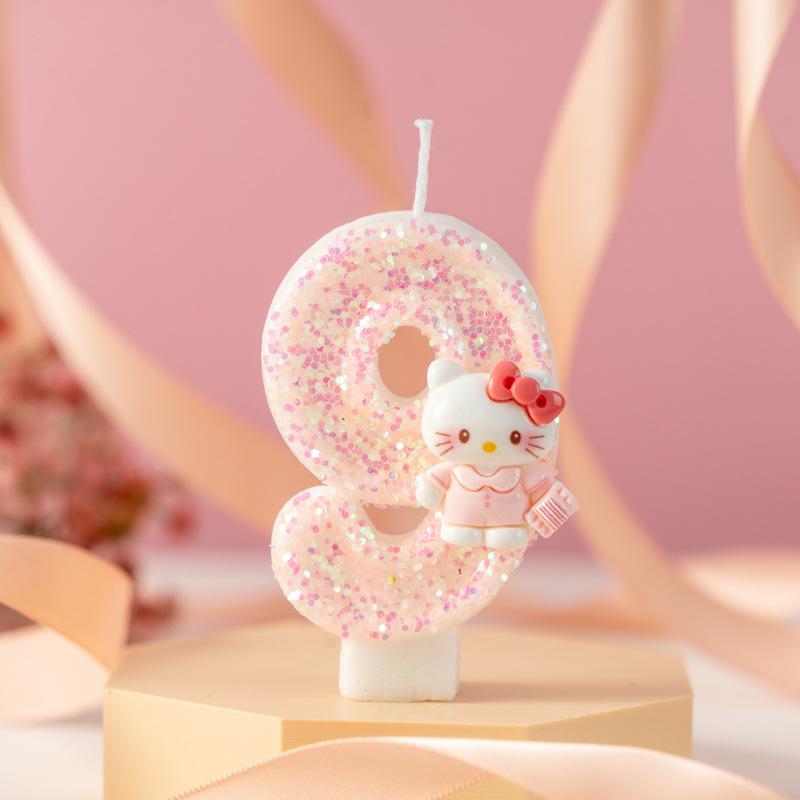 Cross-Border Cute Cartoon Cat Birthday Candle Cake Decorations - Handmade DIY Ornaments.