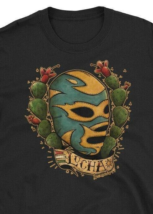 Lucha Libre Mexican Wrestling Mask Traditional Tattoo Shirt Latin Hispanic Inked M