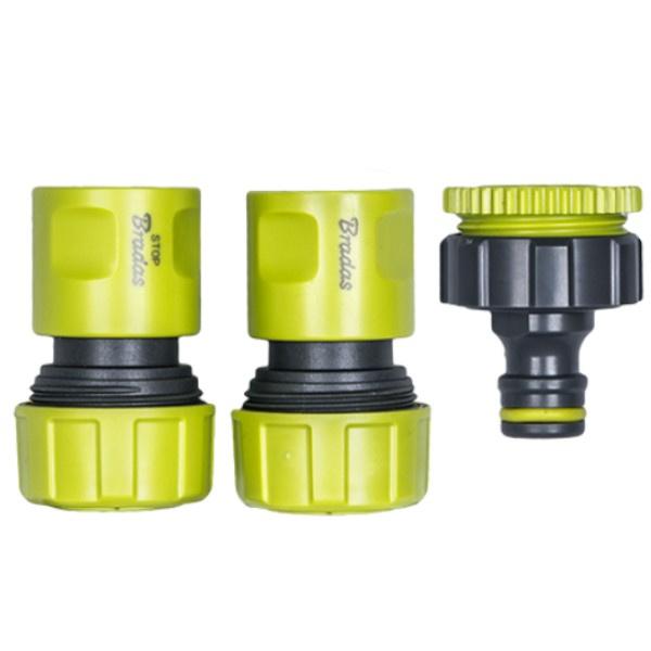 4-Piece Sprinkler Set for 3/4" Hose Quick Connectors Straight Sprinkler