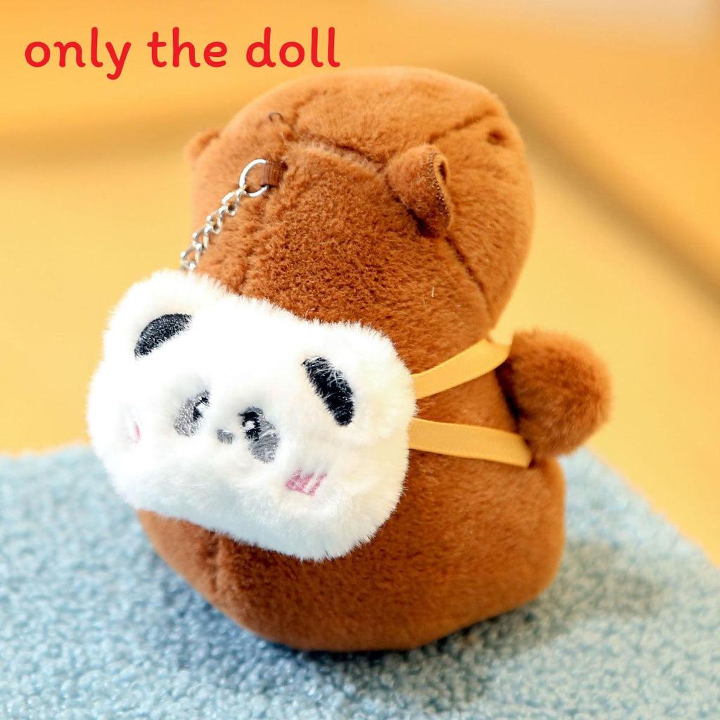 

Capybara Animal Plush Charm With Rabbit Frog Bear Backpack Design For Bags And Gifts Featuring Soft Pp Cotton Fill Panda