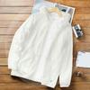 Men Sunscreen Coat Thin Zipper Closure Solid Color Summer Outdoor Sports Sun Protection Hooded Jacket Daily Wear