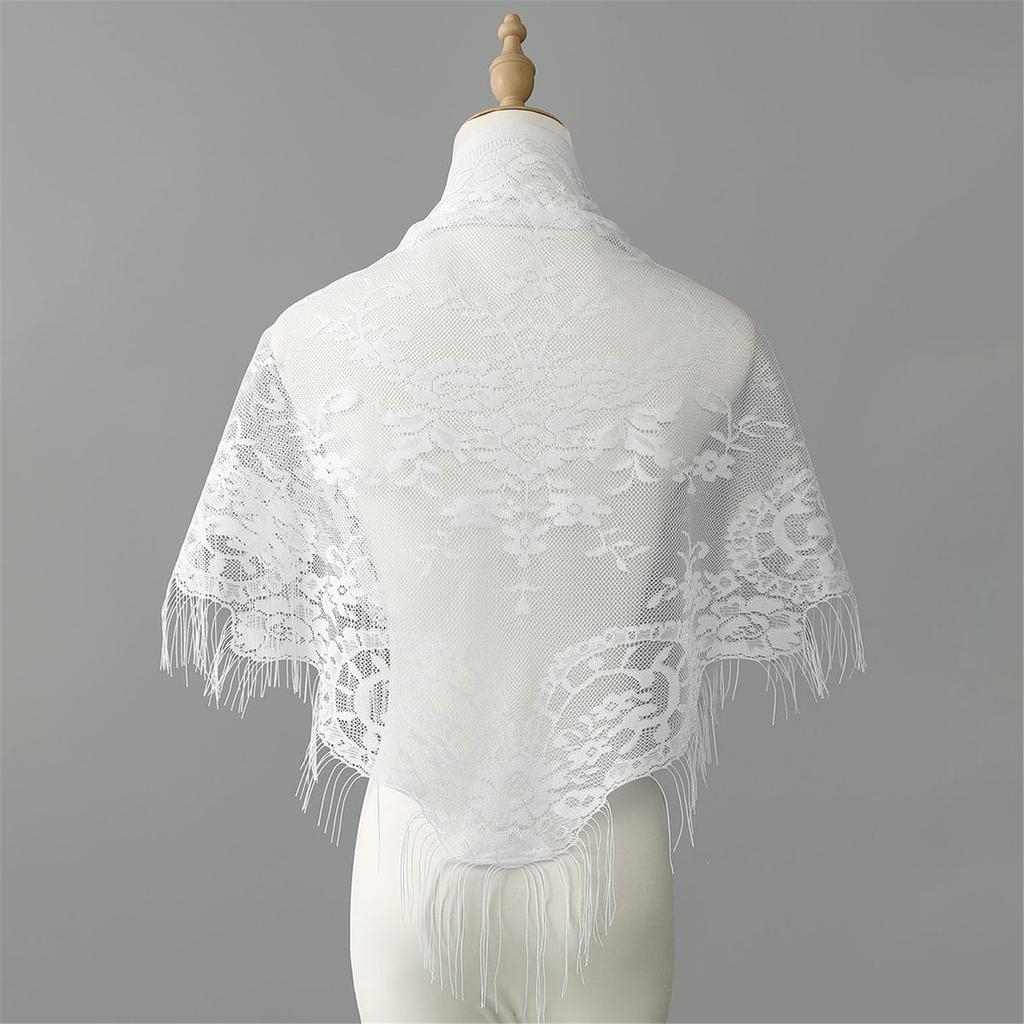 Stylish Lace Scarf For Everyday And Formal Occasions Soft Airy Texture Comfortable Wear Women