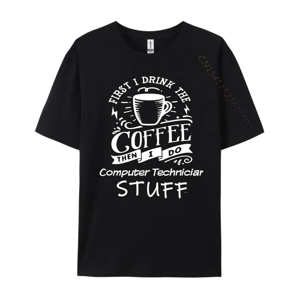 Funny Computer Technician White Graphic Tee Man Oversized T Shirt Luxury Designer Mans Short Sleeve