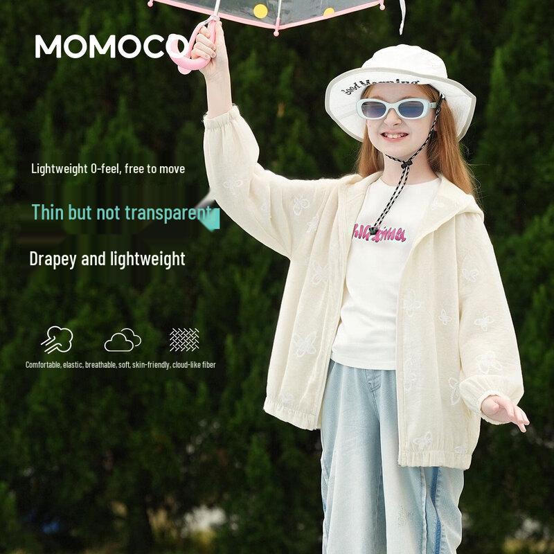 Летняя солнцезащитная куртка для девочек MOMOCO 120