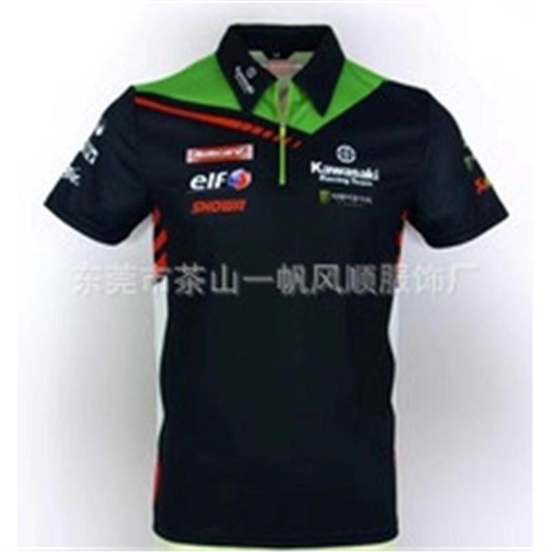 Unisex Off-Road Racing Polo Shirt Short Sleeve Collared T-Shirt Breathable Sporty Casual Fit