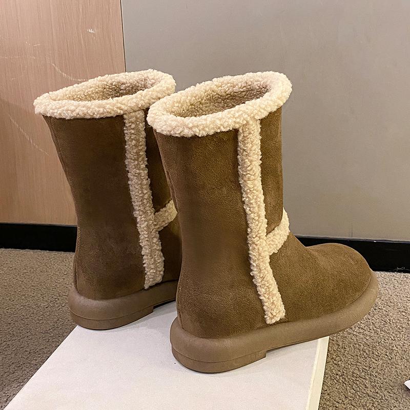 

Меховые балетки женские ботильоны замшевые модные зимние удобные туфли женские 2025 тренд новый бренд дизайнер повседневные прогулочные зимние ботинки женские 40 коричневый