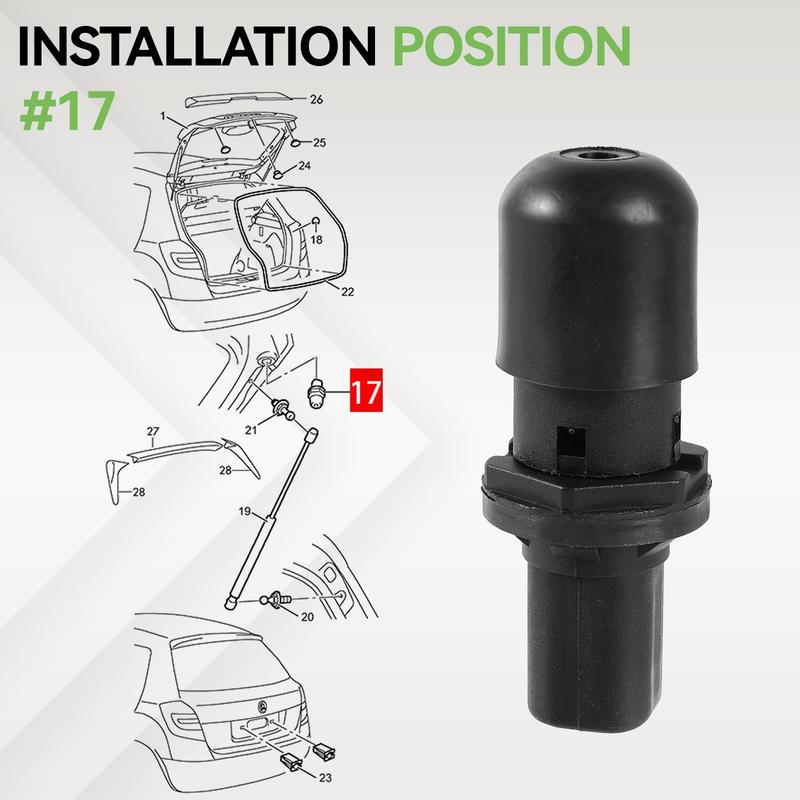 Cushion Rubber Stop Trunk Lids Adjustable Buffer Block Accessories 1K8827761D For VW Scirocco 2009-14 Rear Boot Tailgate Cushion