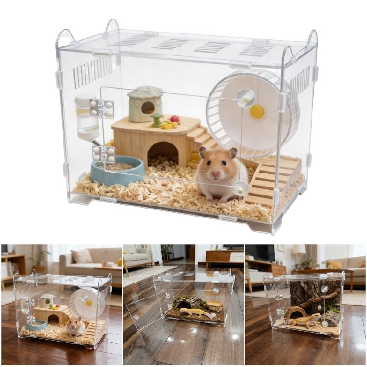 Observation Friendly Acrylic Terrariums For Pet Reptiles Geckos Rodents And Amphibians Animal Habitats Breeding Box