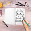 1pc, Cute Cat Coloring Book, Teenagers Coloring Book, 30 Different Patterns, 100gsm Thick Paper, Stress Relief, Birthday Gift